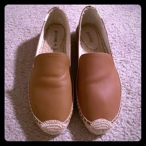 Soludos Leather Platform Smoking Slipper